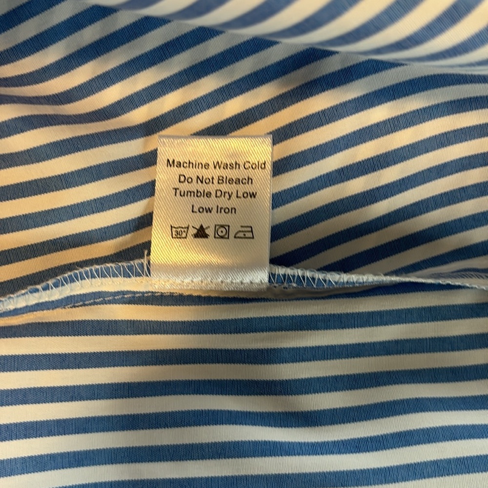 Tuckernuck Blue and White Striped Long Sleeve Dress - Picture 4 of 4